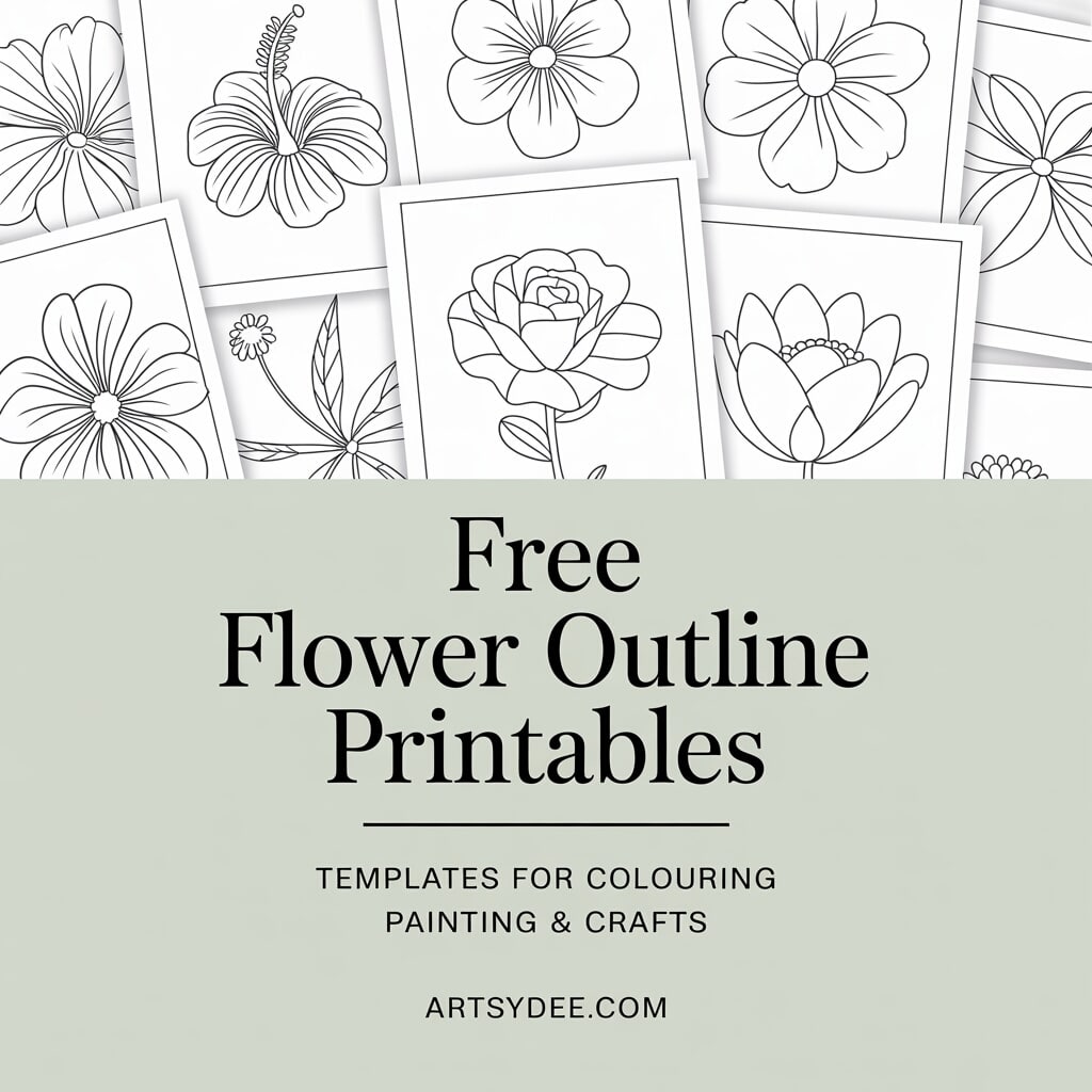 flower outline printable 9