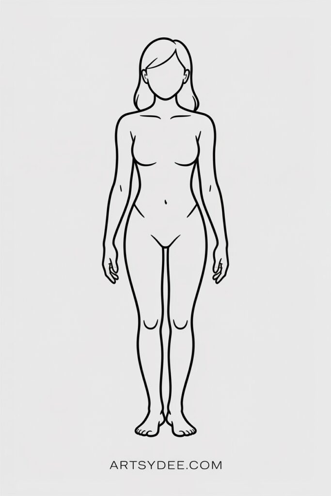 standing pose female