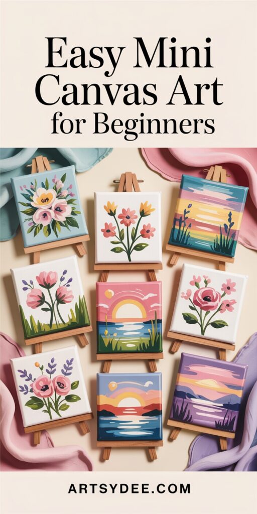 mini canvas painting ideas
