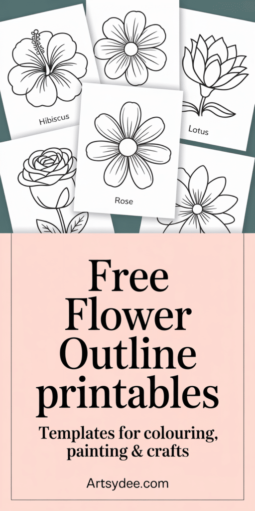 flower outline printable 9