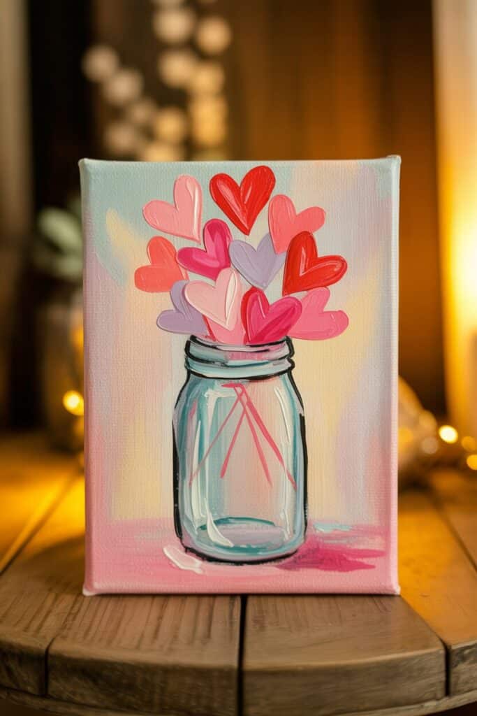 valentines day canvas paintings