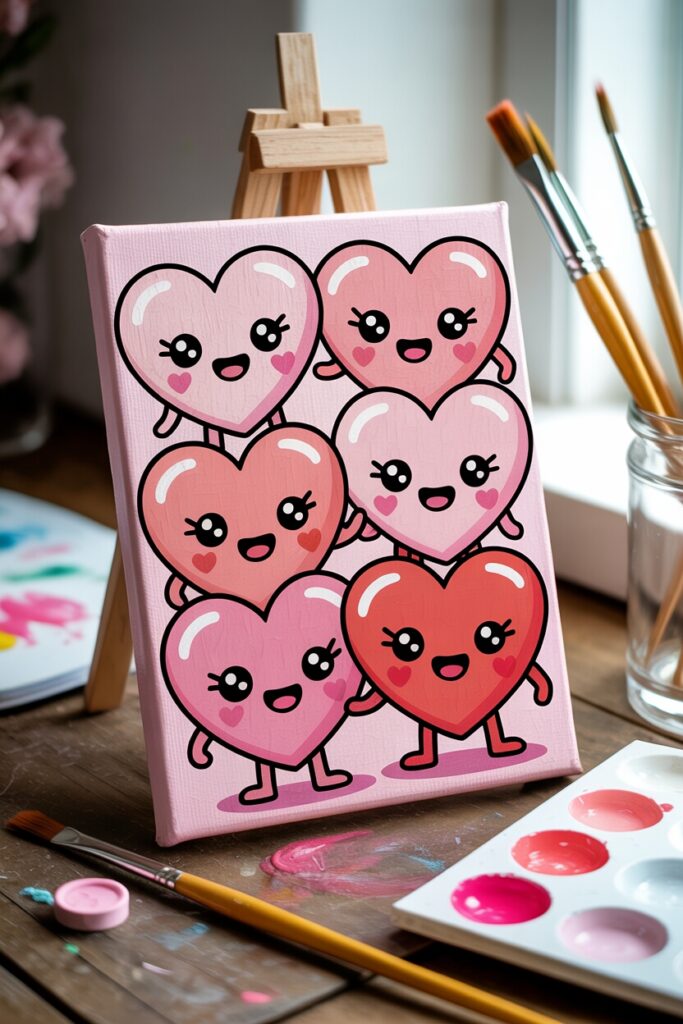 valentines day canvas paintings