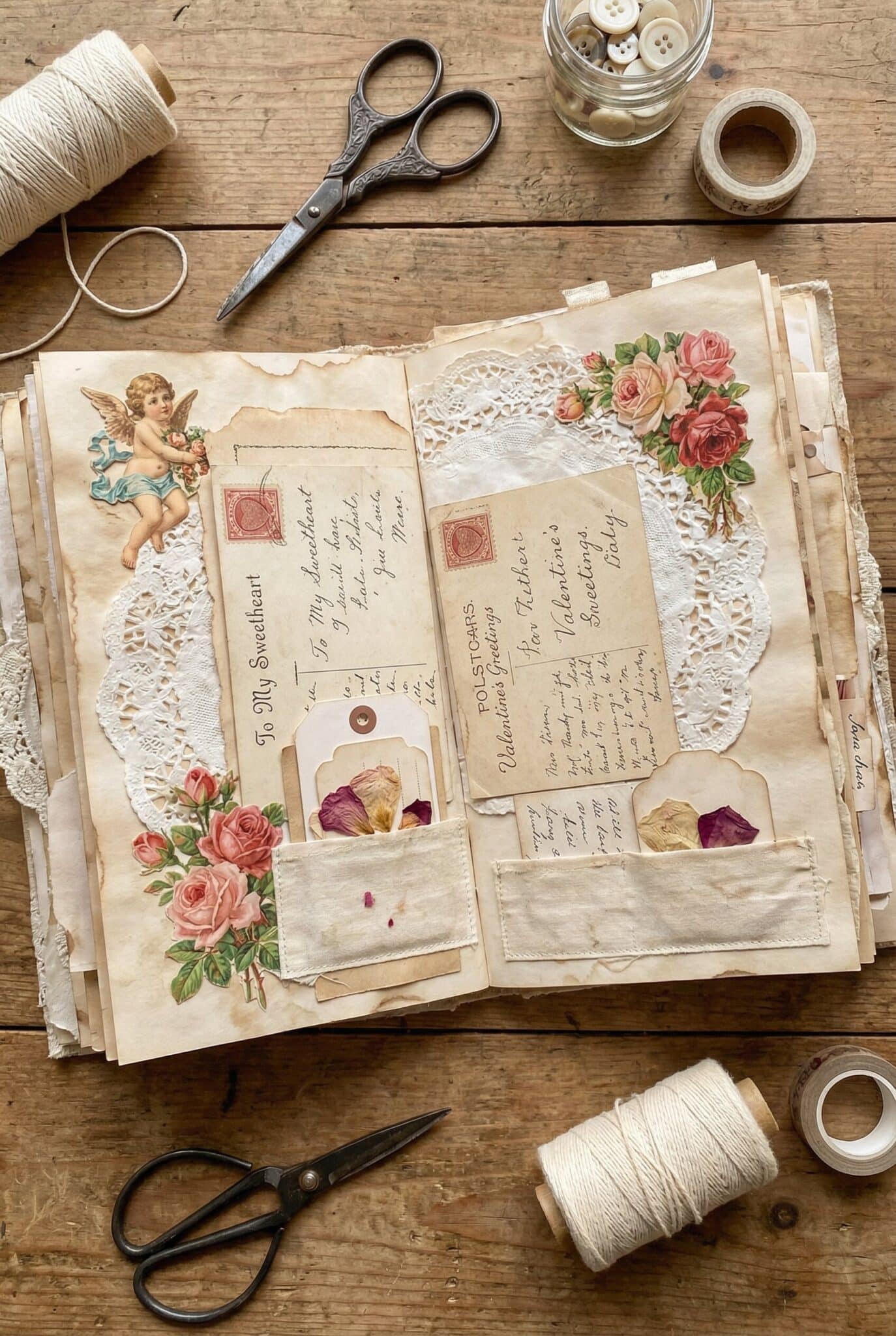 Valentine's Junk Journal Spreads: Romantic Ideas + 25 Free Printables - Artsydee - Drawing ...