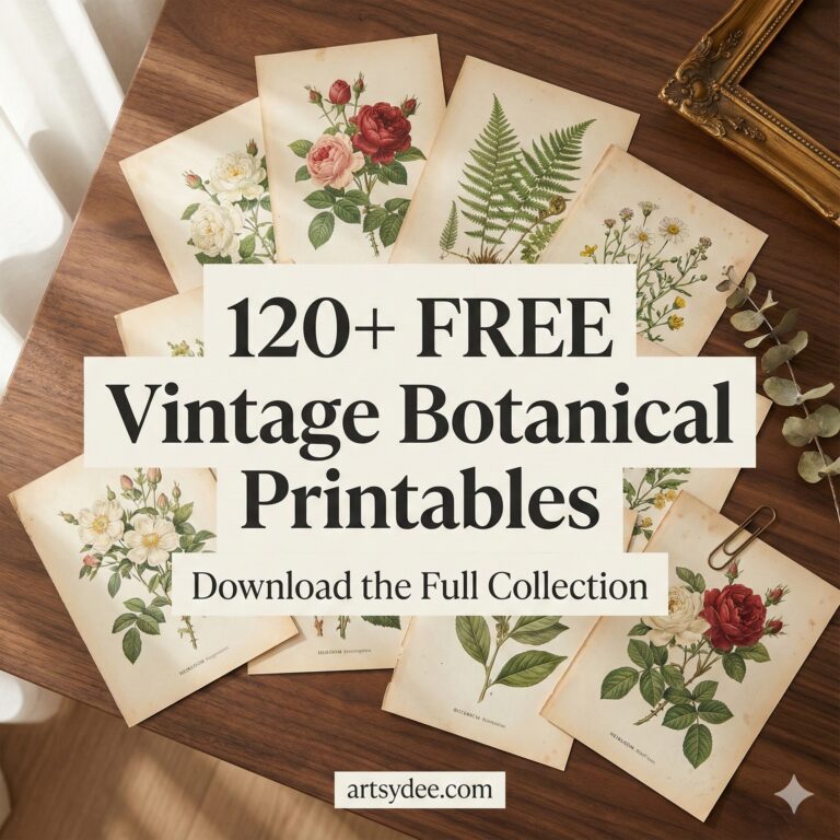free vintage botanical printables