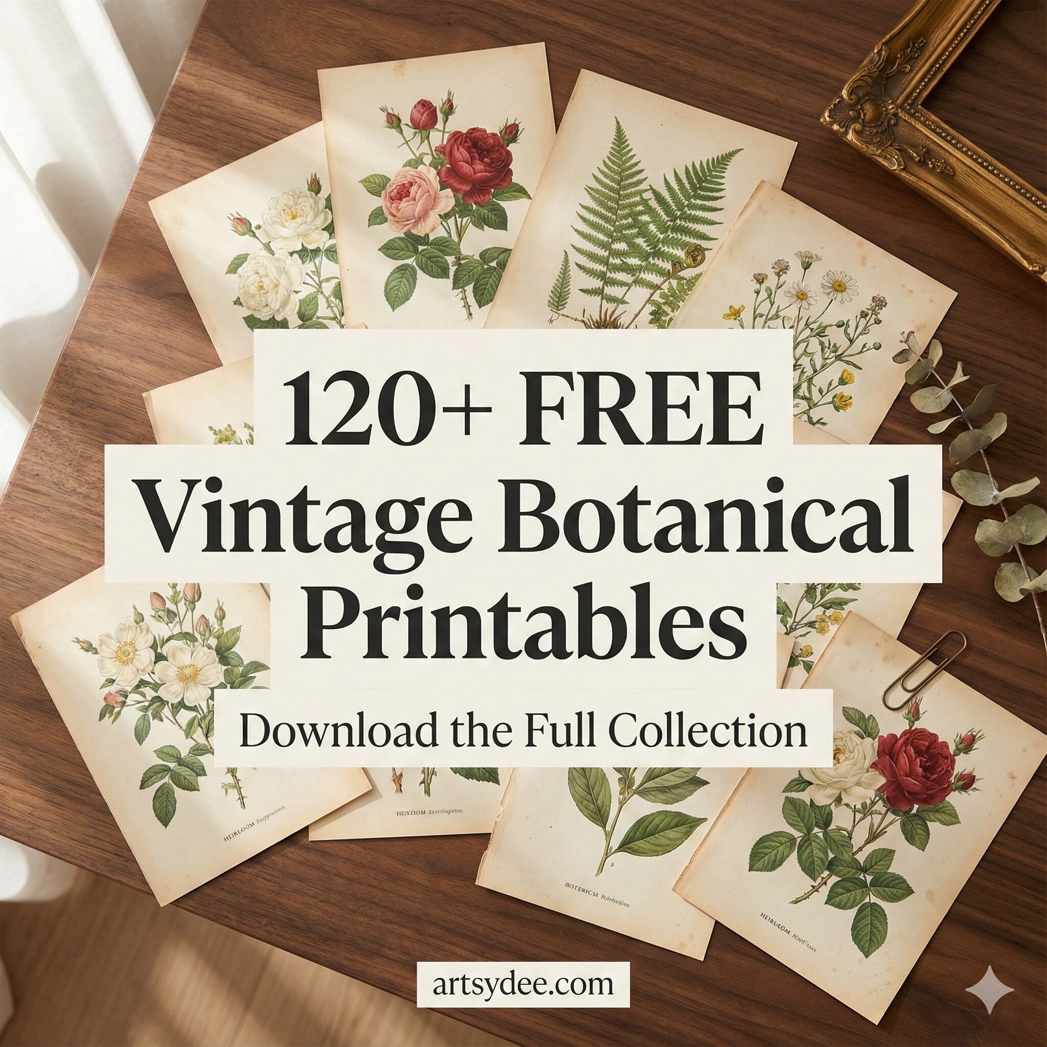 free vintage botanical printables