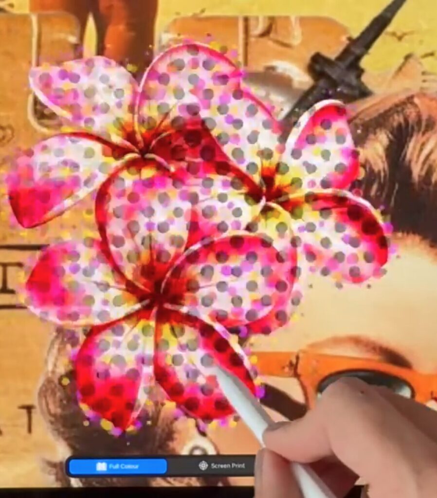 vintage procreate collage