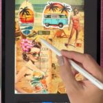 vintage procreate collage