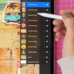 vintage procreate collage