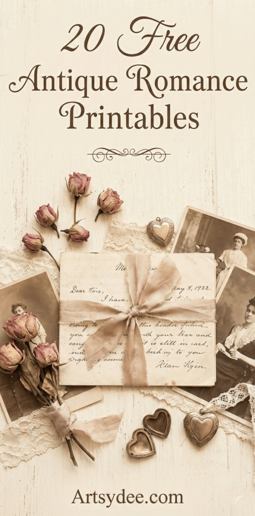 Free Vintage Love Printables Pins 1