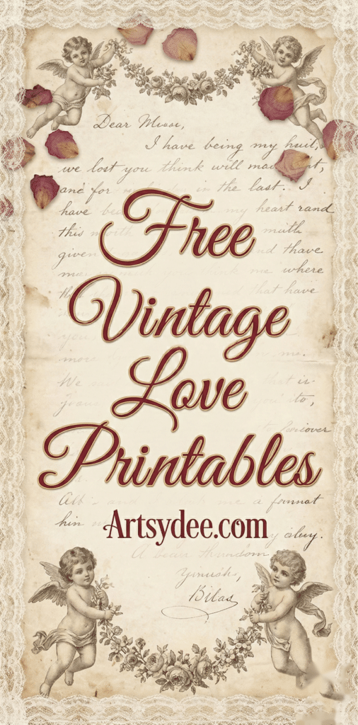 Free Vintage Love Printables Pins 4