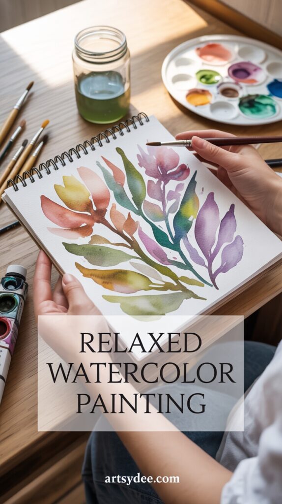 Loose watercolor sketchbook pages 11__