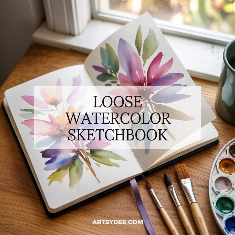 Loose watercolor sketchbook pages 9__