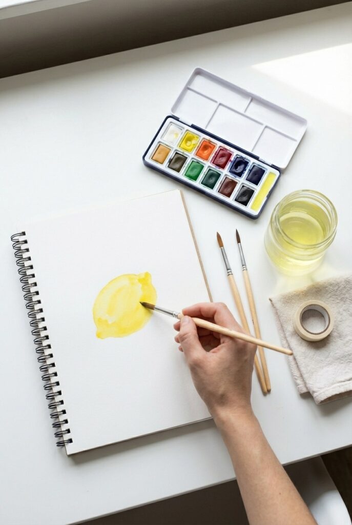 easy watercolor sketchbook ideas 12