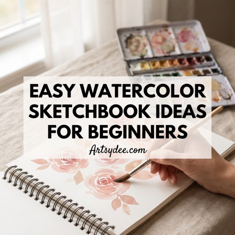easy watercolor sketchbook ideas 13