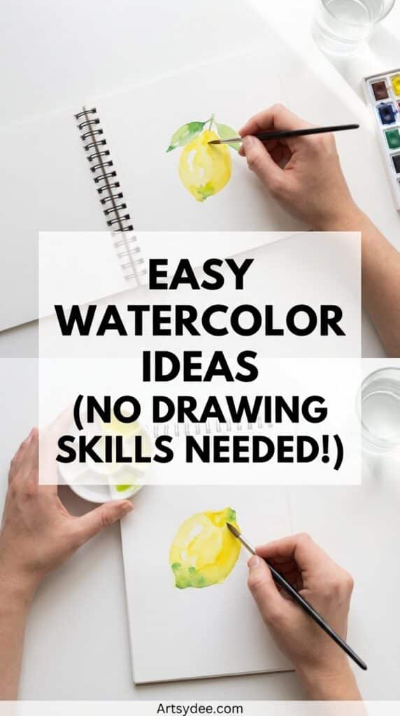easy watercolor sketchbook ideas 12