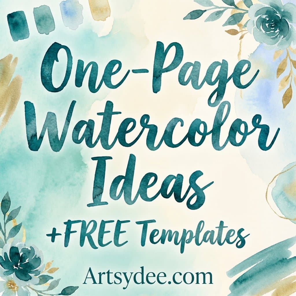 one-page-watercolor-sketchbook-ideas featured image