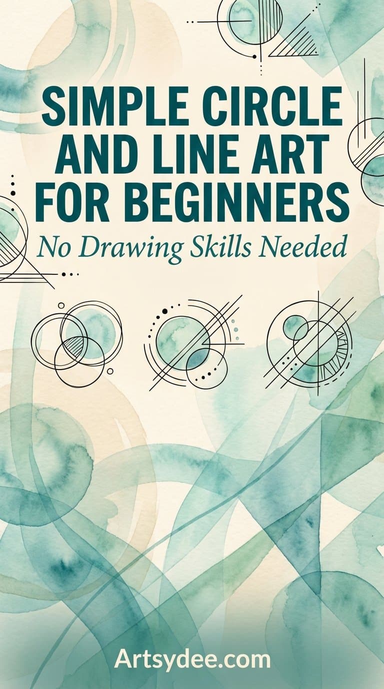 Circles and lines Pinterest pin