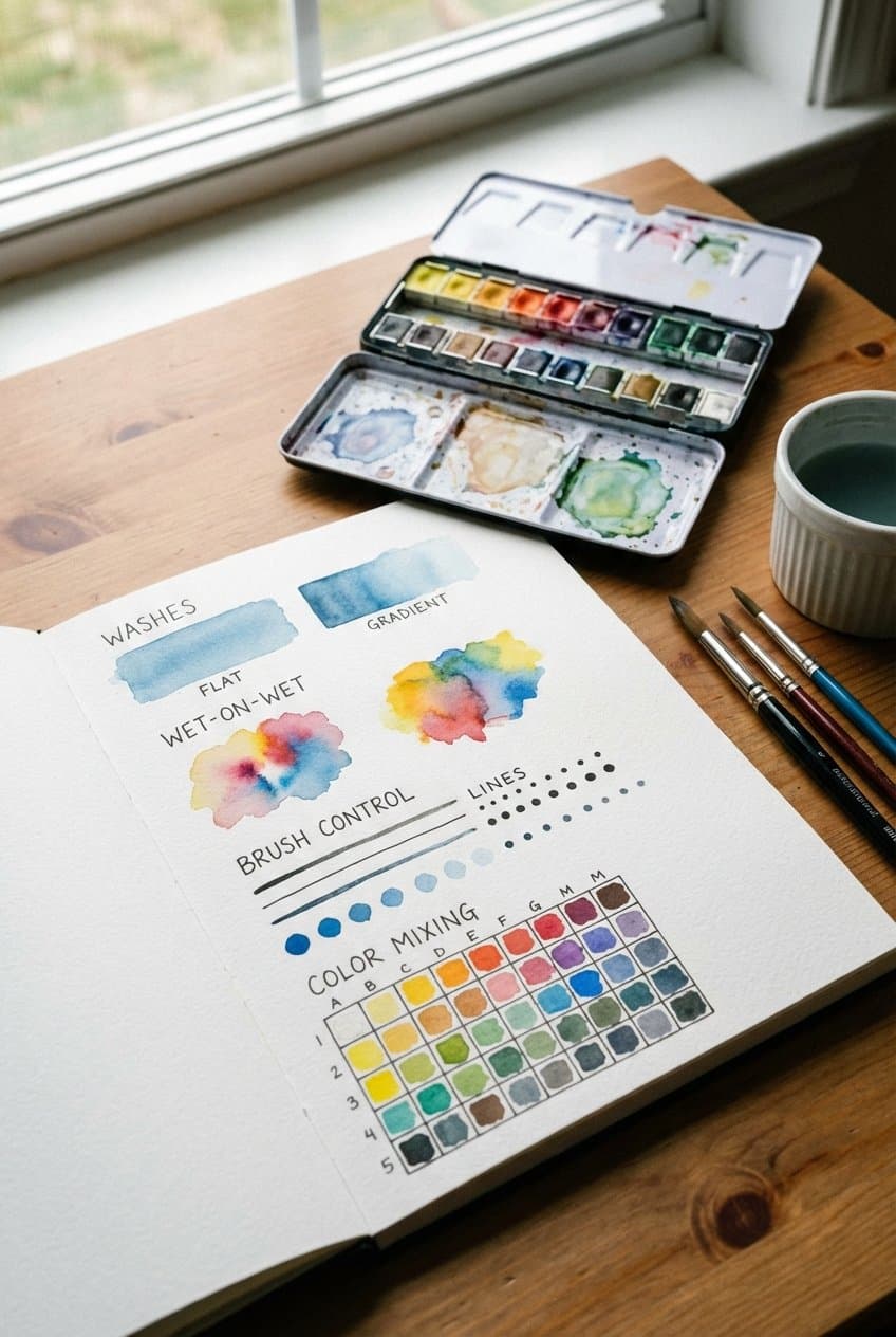 Watercolor practice ideas