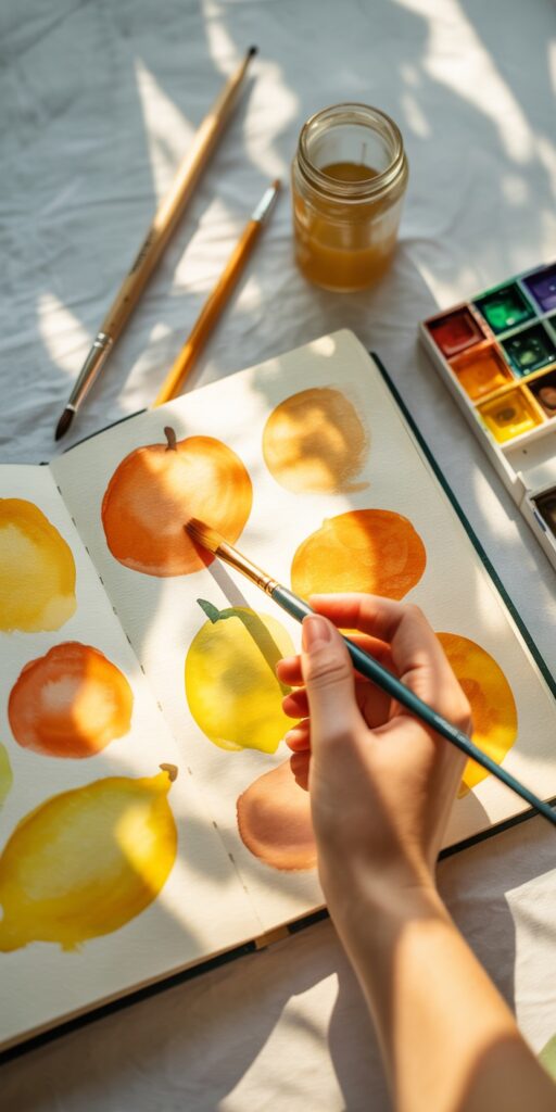 small watercolor sketchbook ideas 