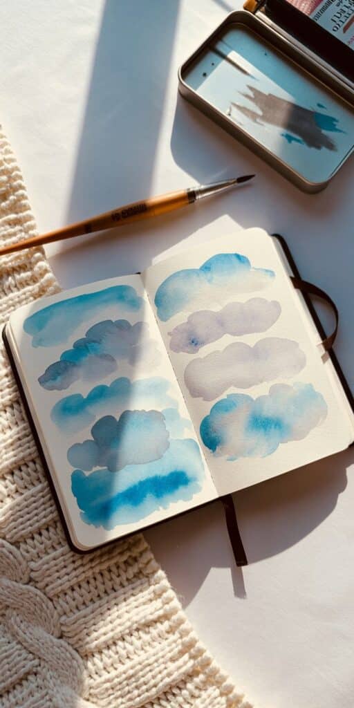 easy watercolor sketchbook ideas 12