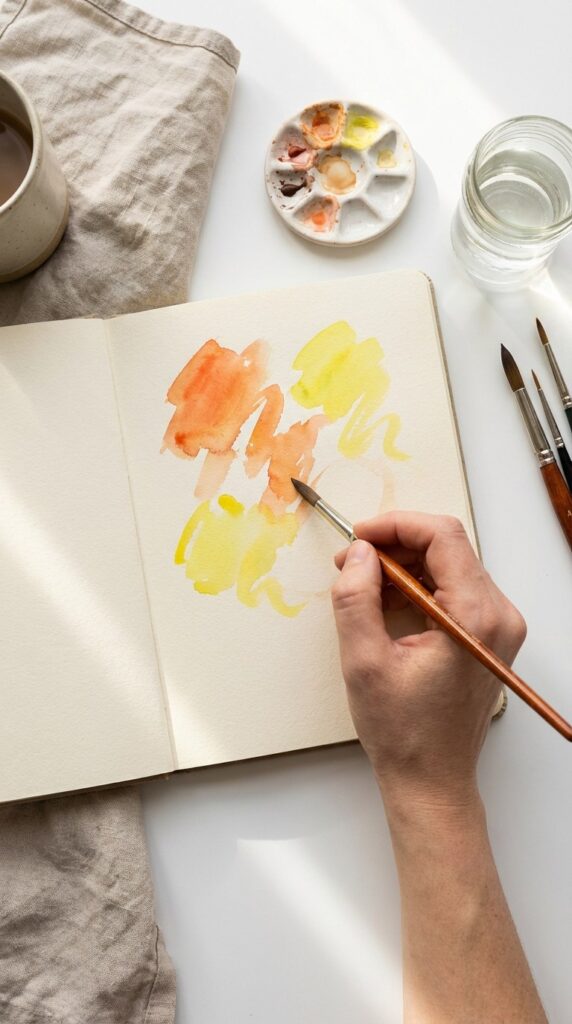 5-minute watercolor sketchbook ideas