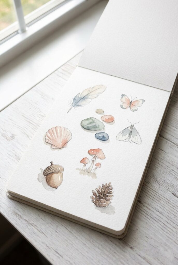 small watercolor sketchbook ideas 24