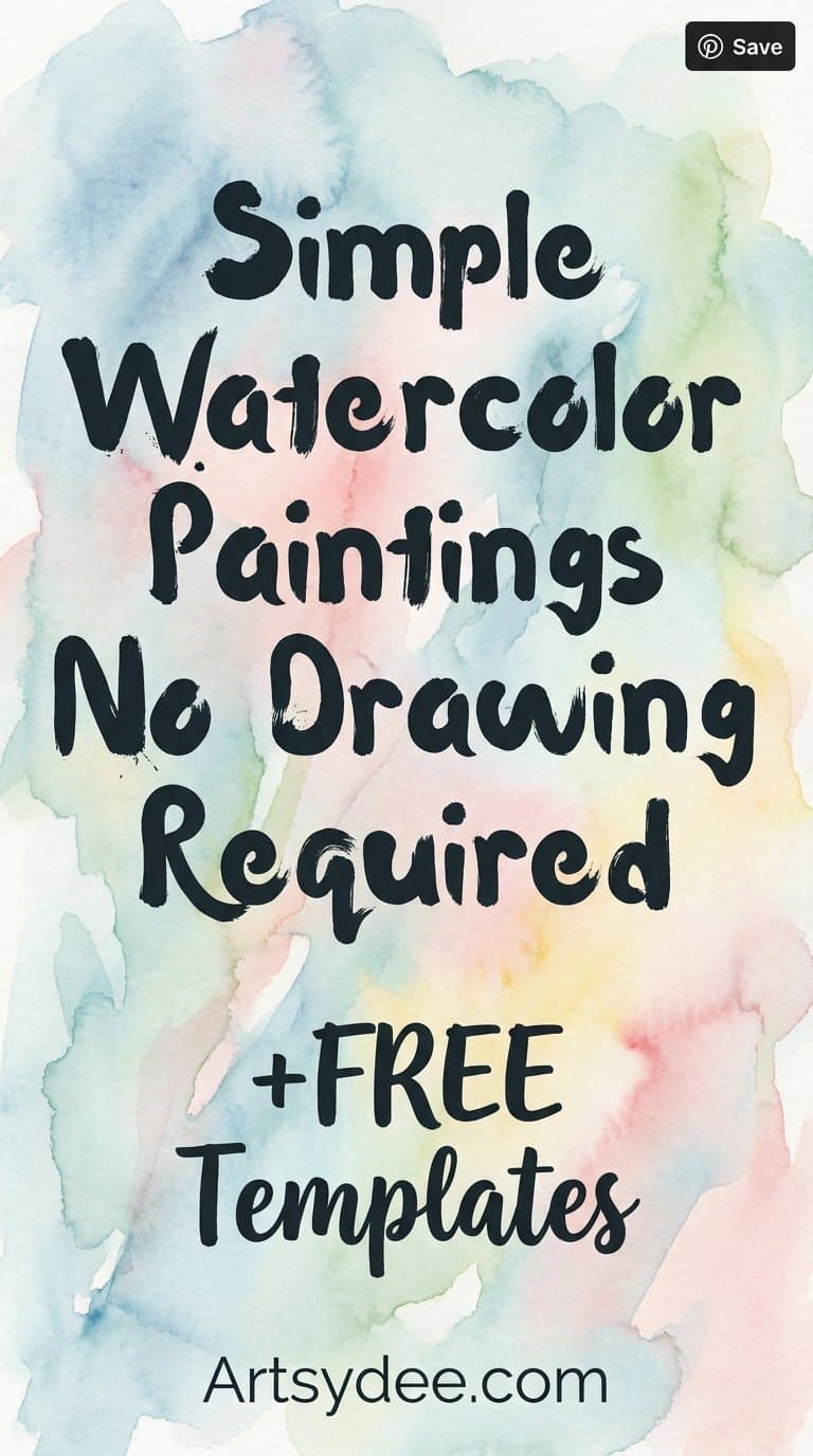 Watercolor Sketchbook Ideas - Pinterest pin