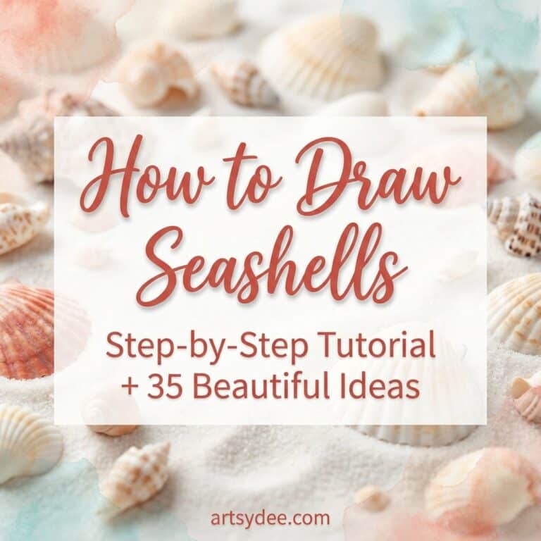 How to Draw Seashells: Step-by-Step Tutorial + 35 Beautiful Seashell ...