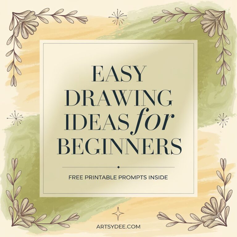 Easy drawing ideas for beginners sketchbook
