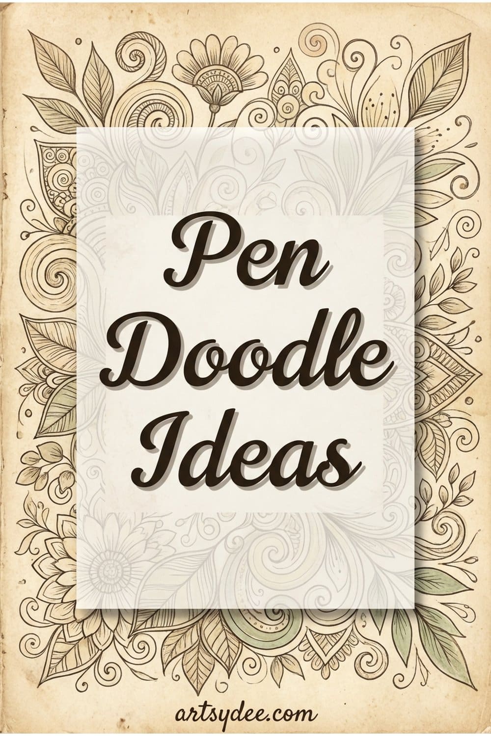 Pen sketch ideas and ink drawing inspiration for your sketchbook with free printable templates from artsydee.com