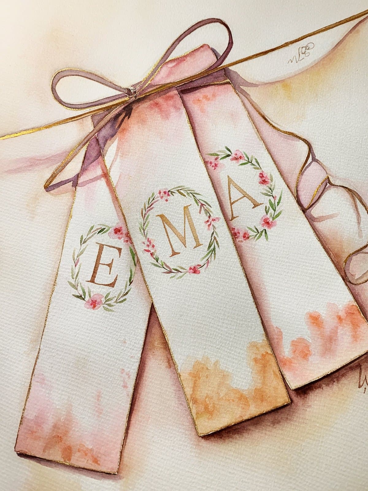 Watercolor bookmark tips for beginners showing technique examples