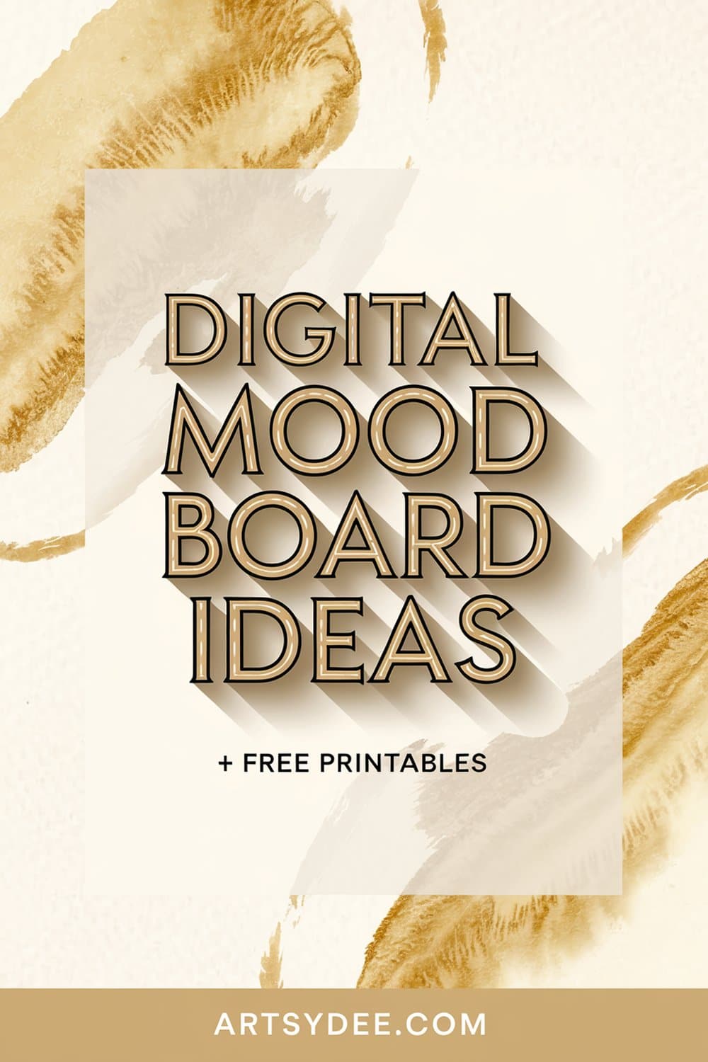 Digital vision board templates free Canva Pinterest Procreate