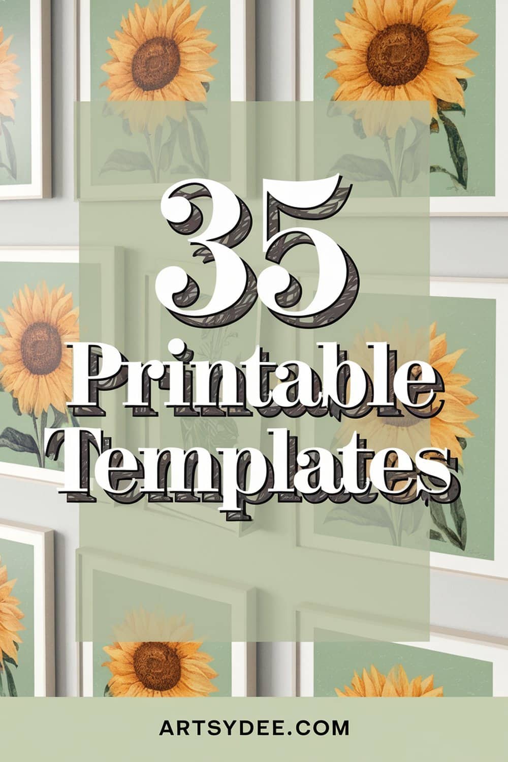 Sunflower craft templates free printable for creative projects