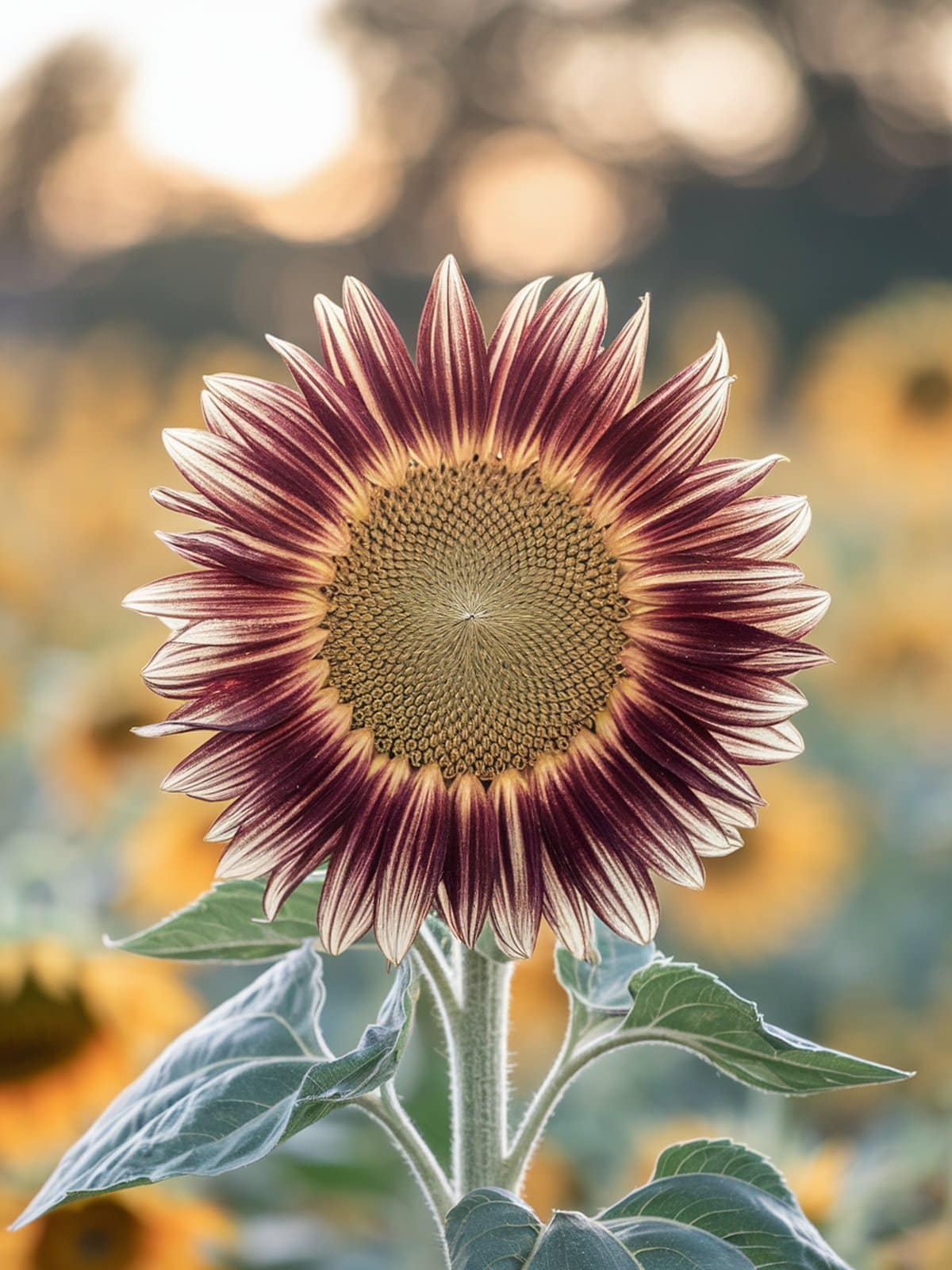 Sunflower wall art printable ready for coloring and framing