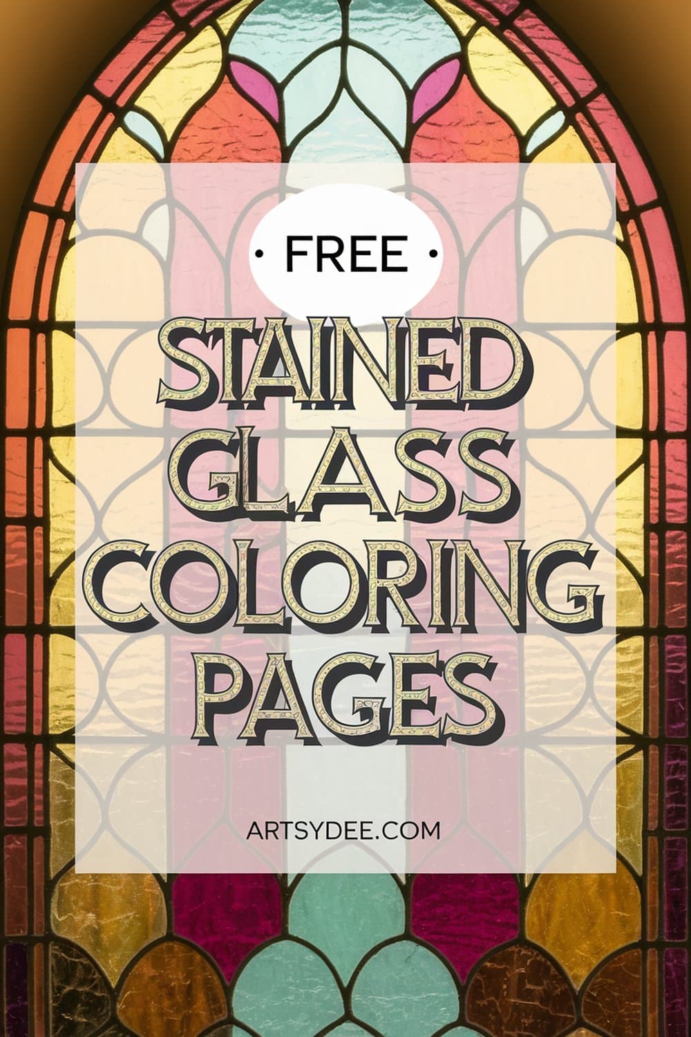 Free printable stained glass patterns coloring pages for adults