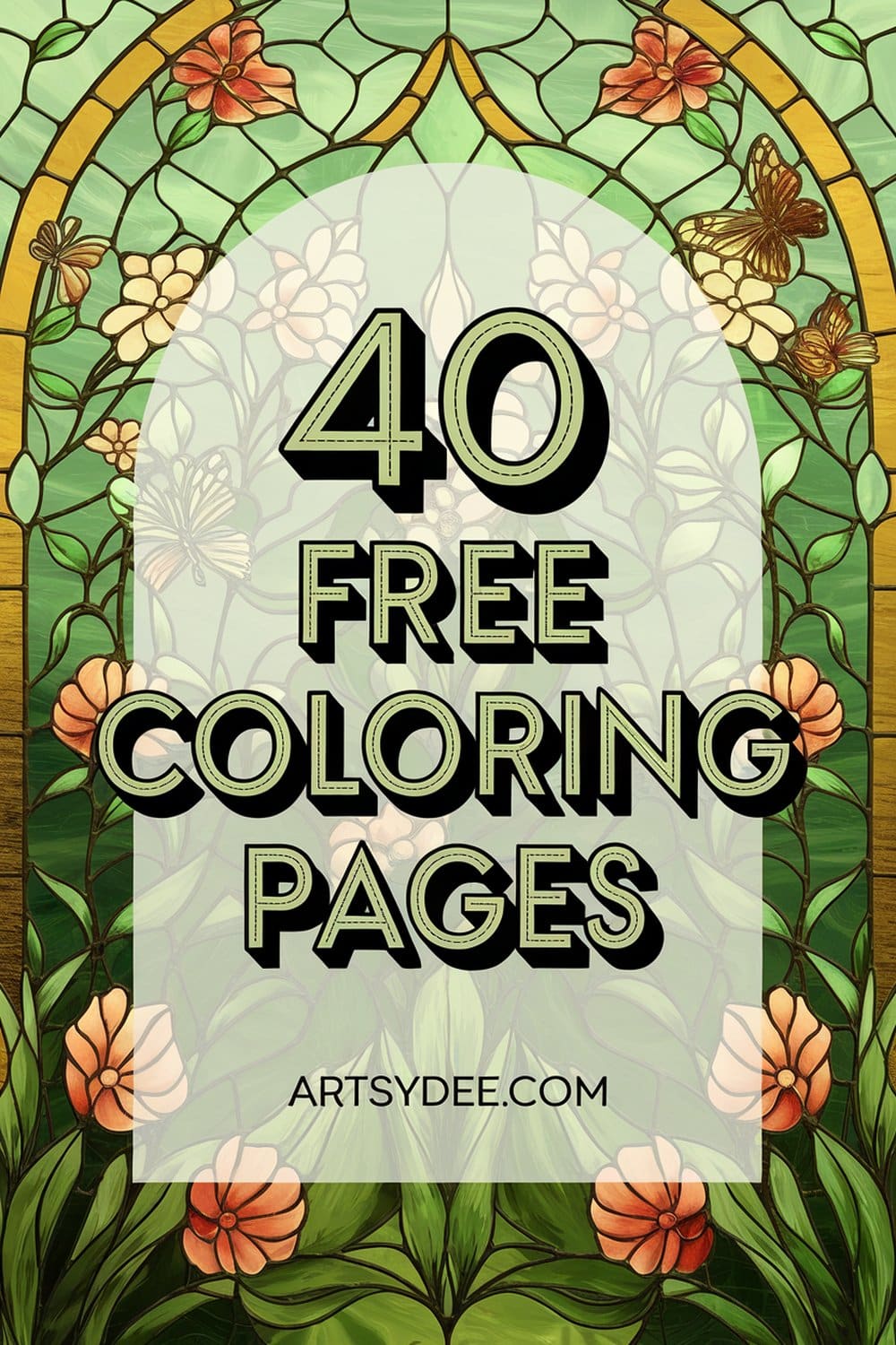 Geometric stained glass patterns free printable coloring pages