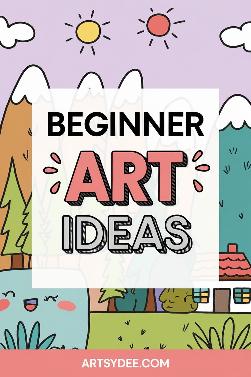 Easy nature drawings with acrylic markers for beginners