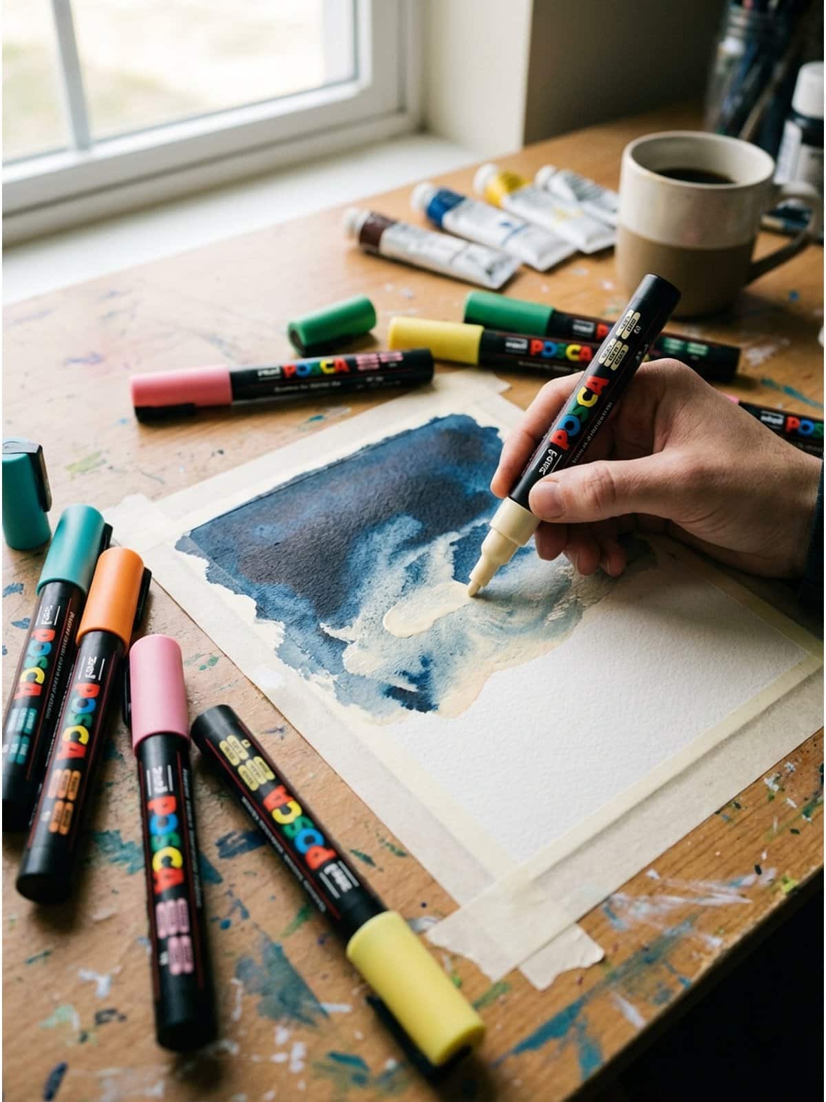 Acrylic marker lettering and quote art examples