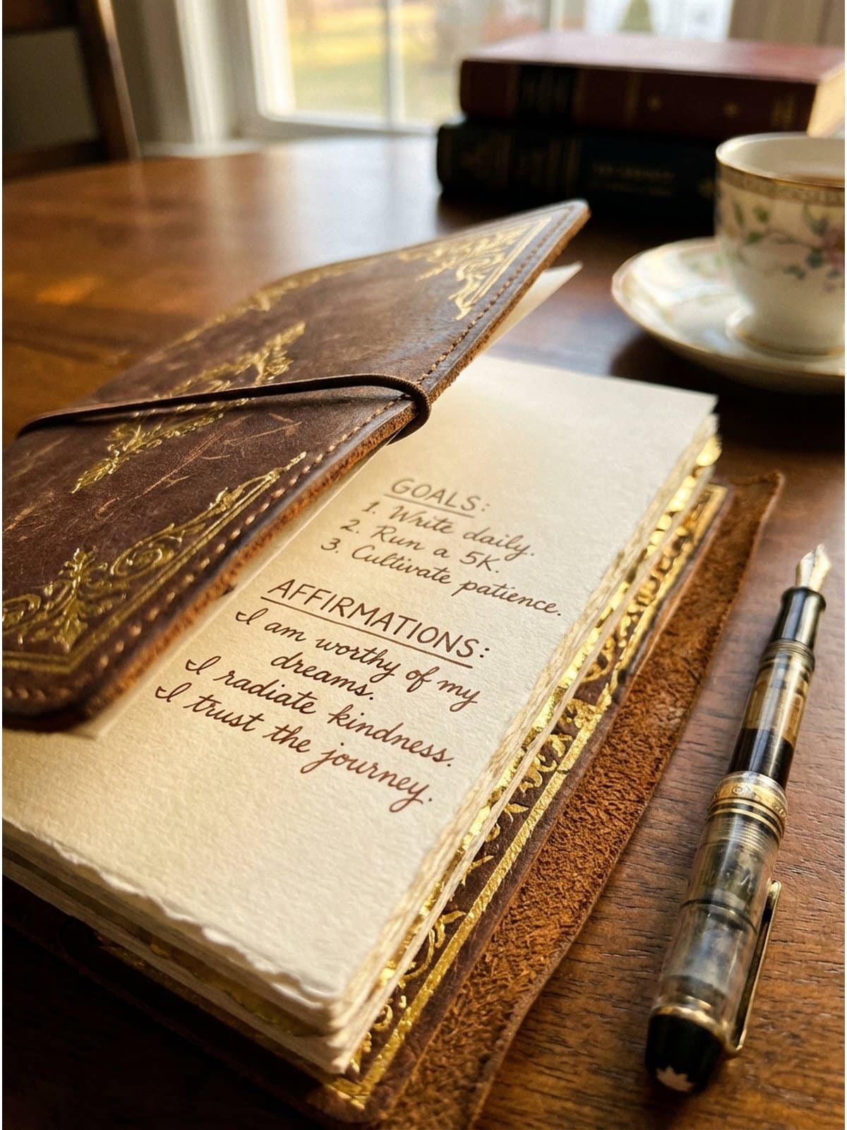 Abundance manifestation vision board ideas with gold and green elements