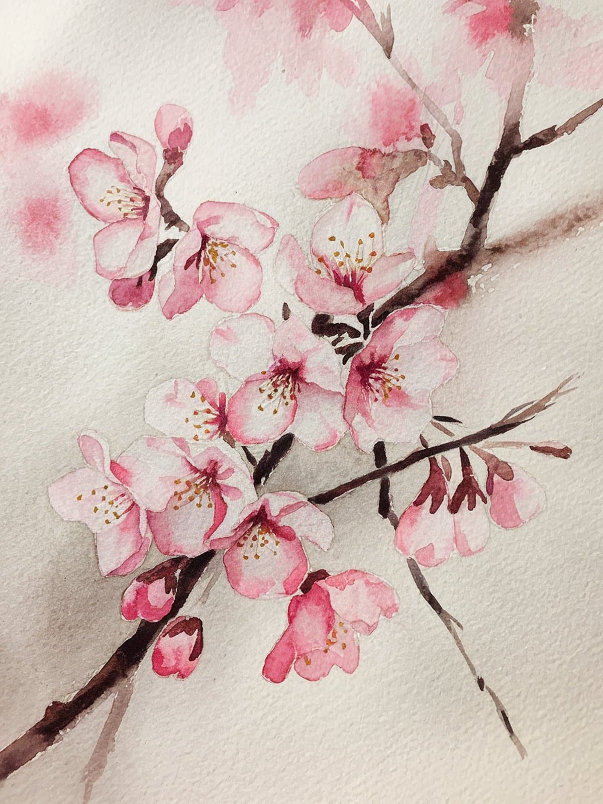 Watercolor lavender painting tutorial easy step by step