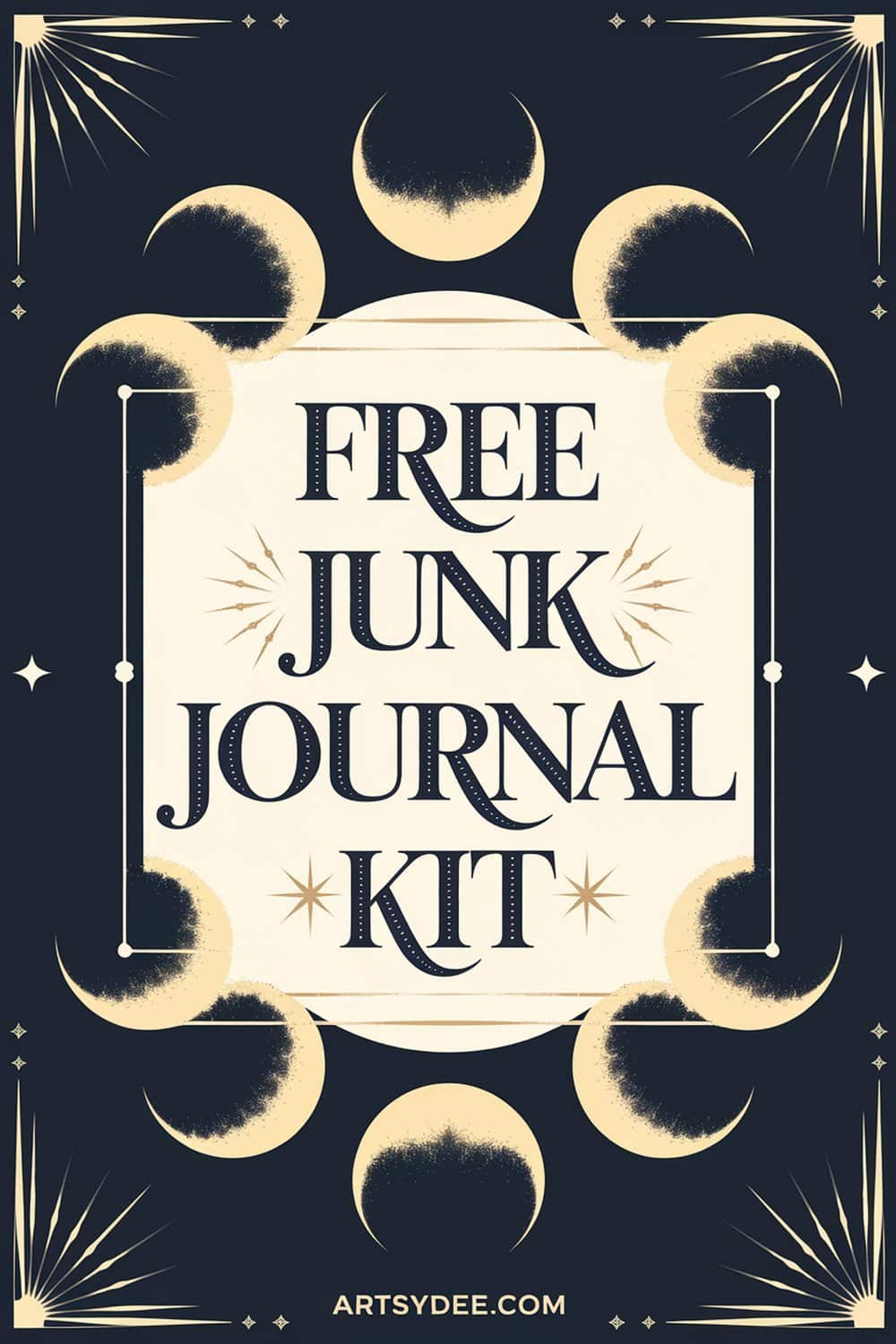Celestial junk journal printables free kit