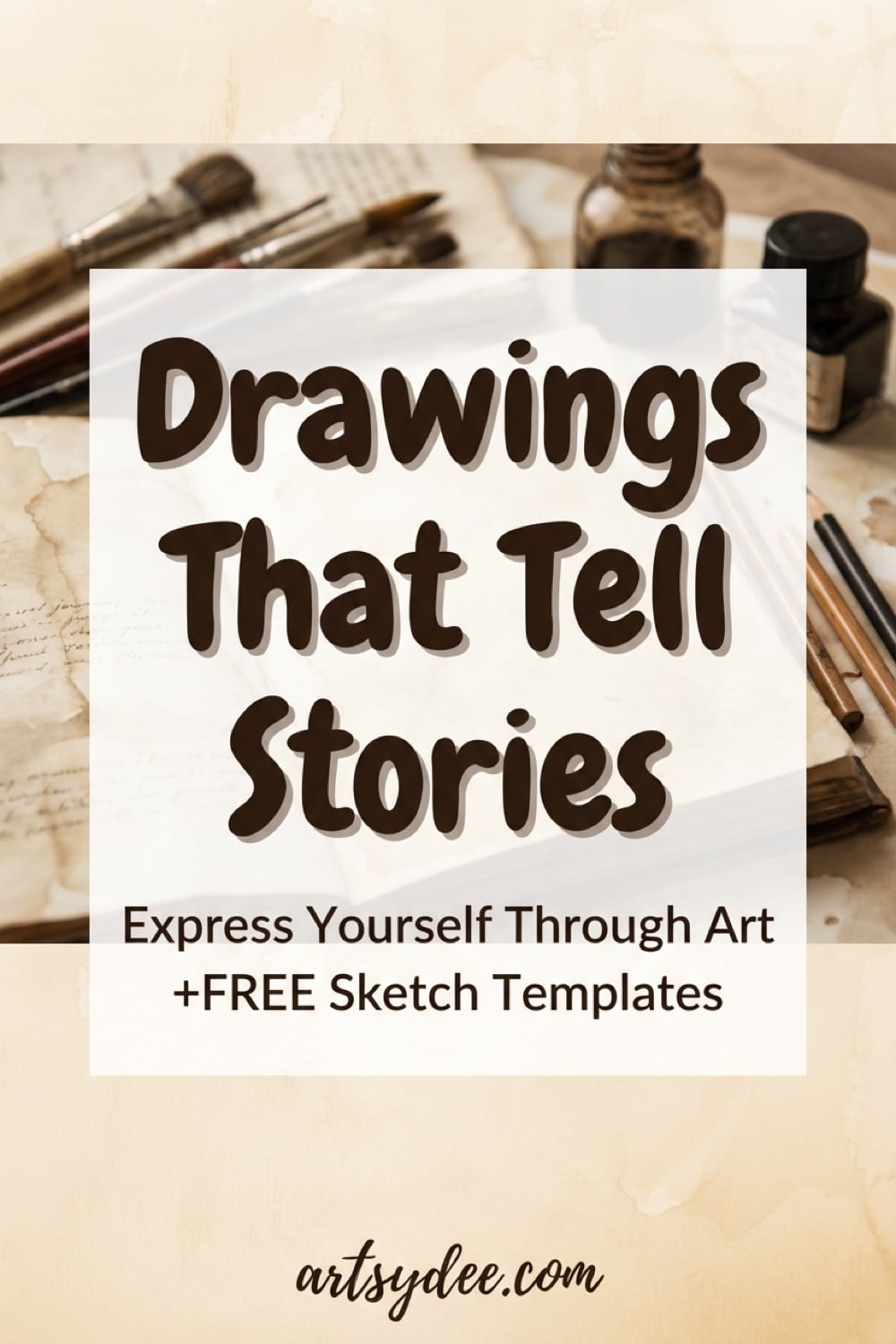 Meaningful drawing ideas Pinterest pin - drawings that tell stories