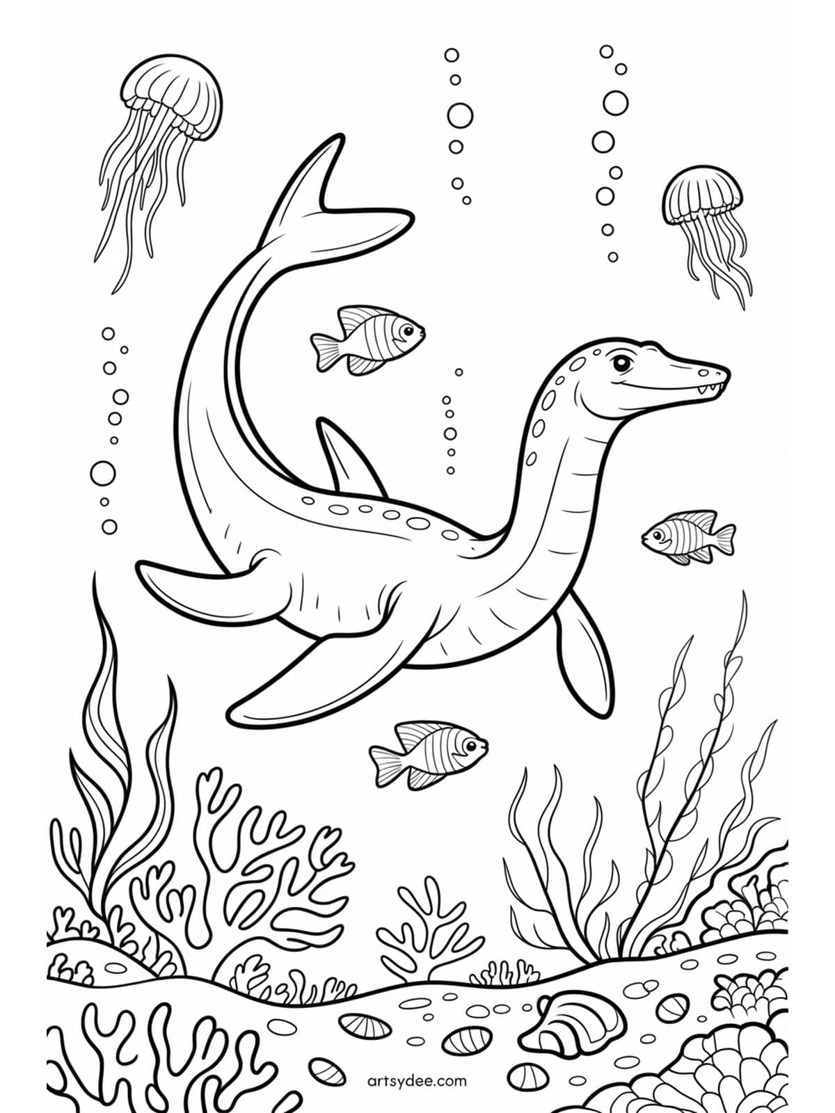 Free dinosaur coloring page - Velociraptor in superhero cape