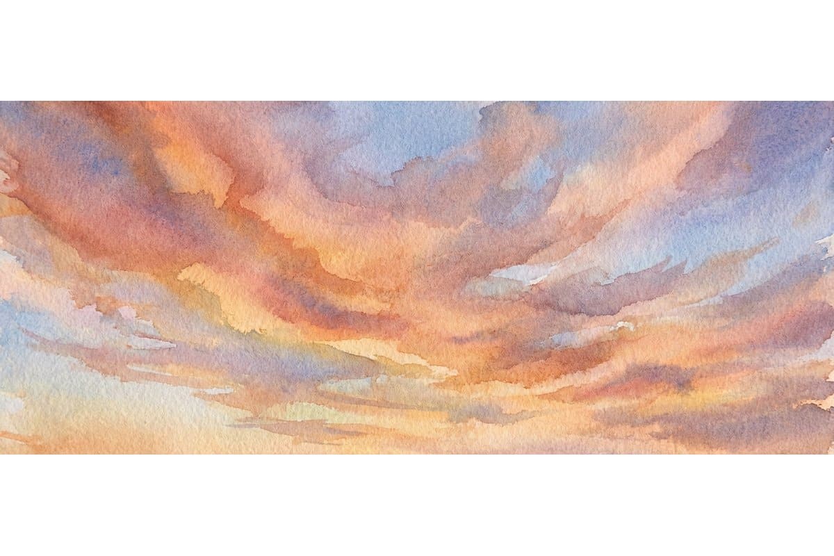 Watercolor texture effects showing salt, alcohol drops, and granulating pigment techniques side by side