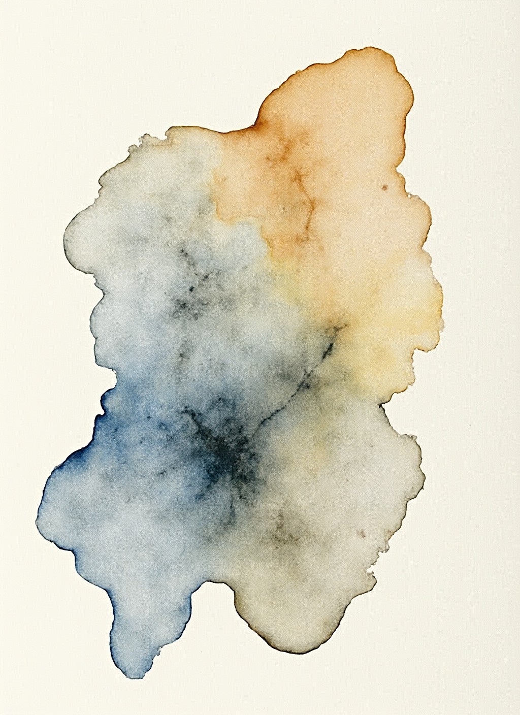 Step-by-step wet-on-wet watercolor technique demonstration showing paint diffusing on pre-wetted paper