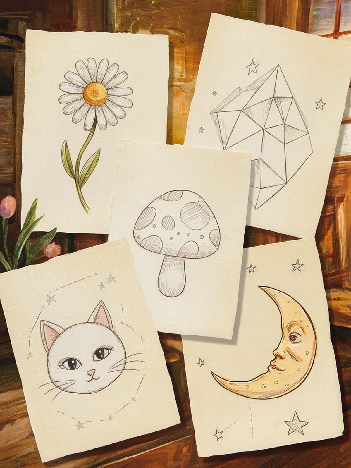 Easy drawing ideas for beginners - step by step guide printable