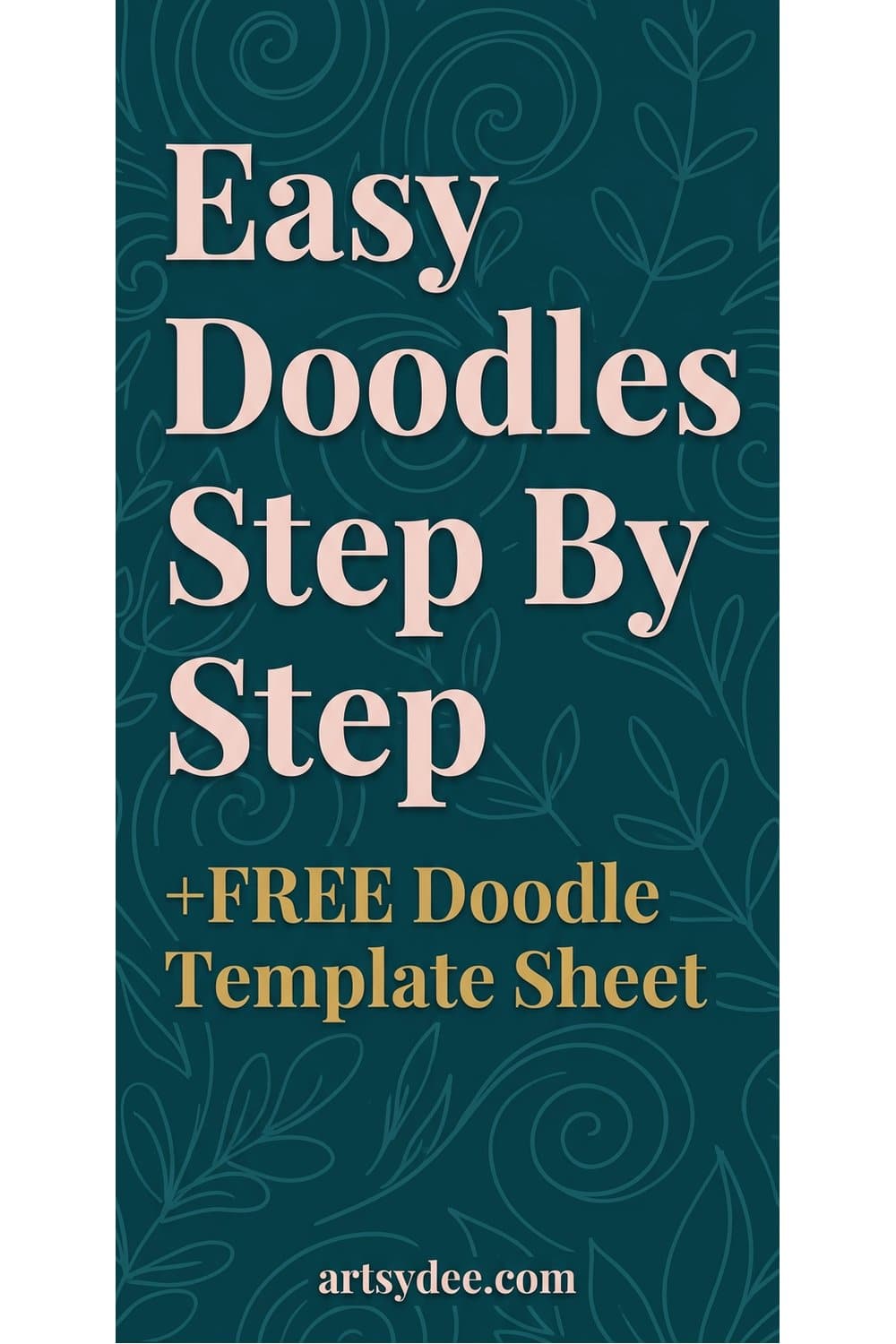 Easy doodles step by step Pinterest pin
