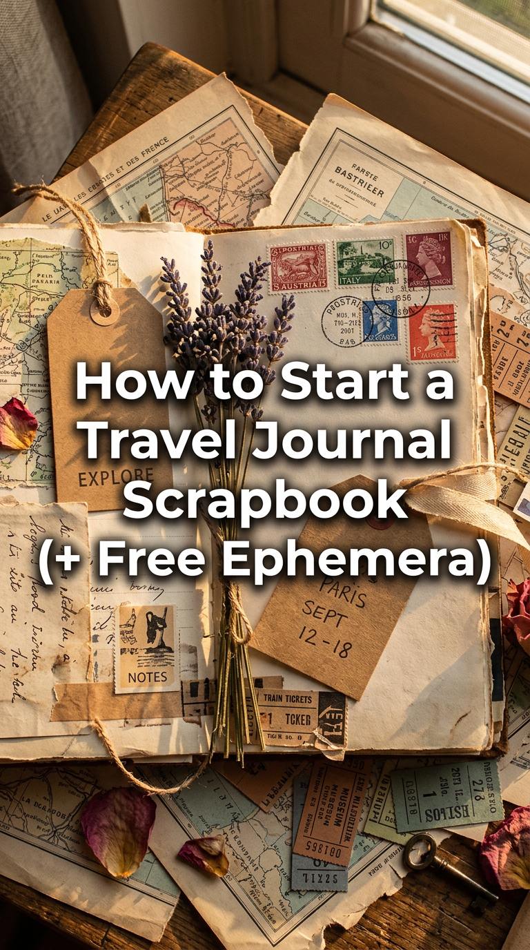 How to start a travel journal scrapbook &mdash; step by step guide for beginners