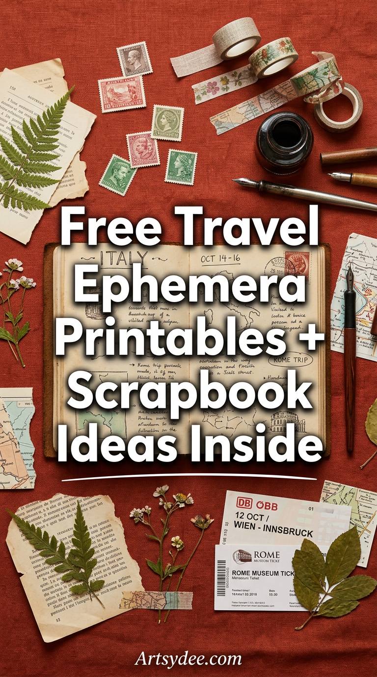 What to include on a travel journal scrapbook page &mdash; tips and ideas