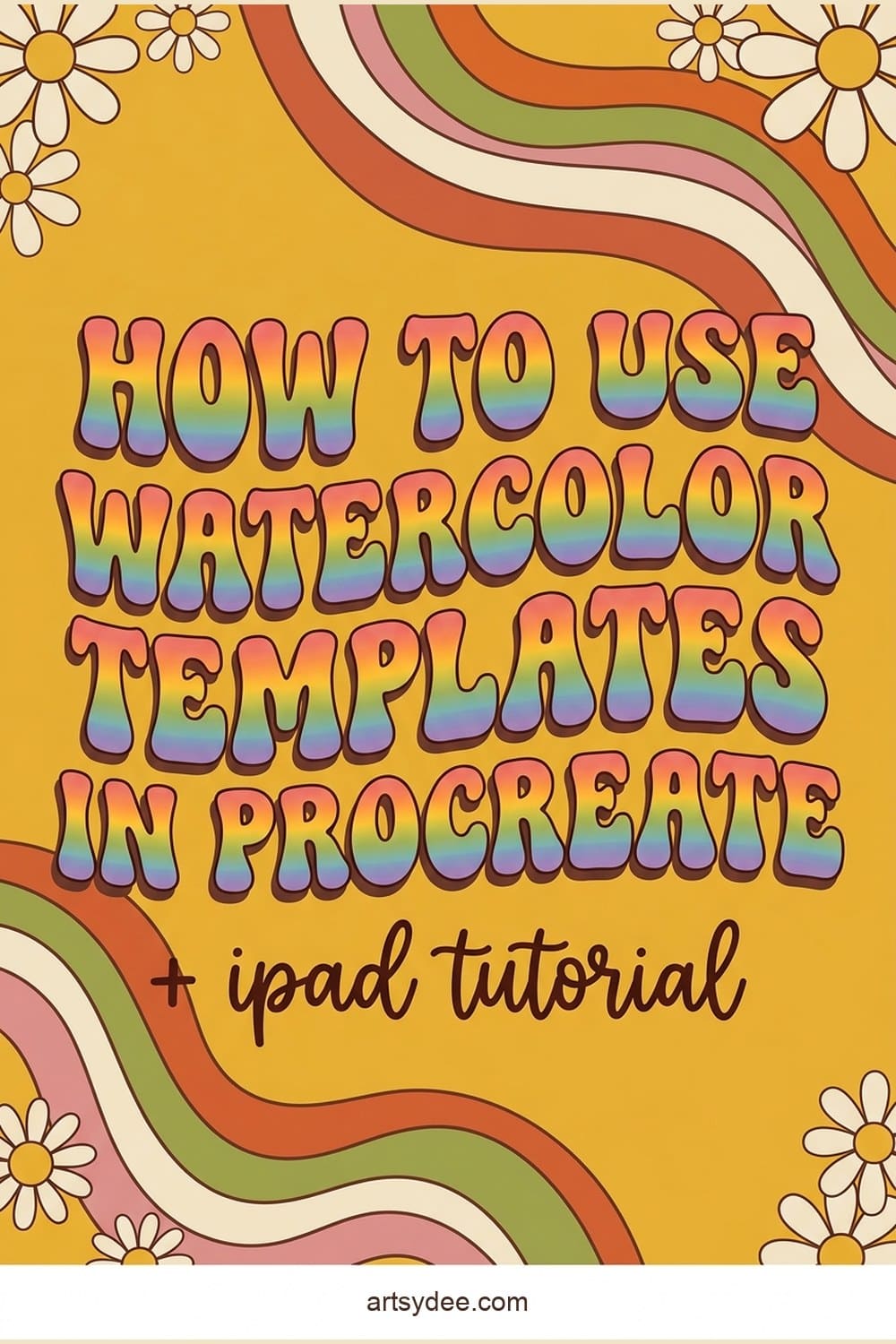 Step-by-step tutorial &mdash; using watercolor templates in Procreate